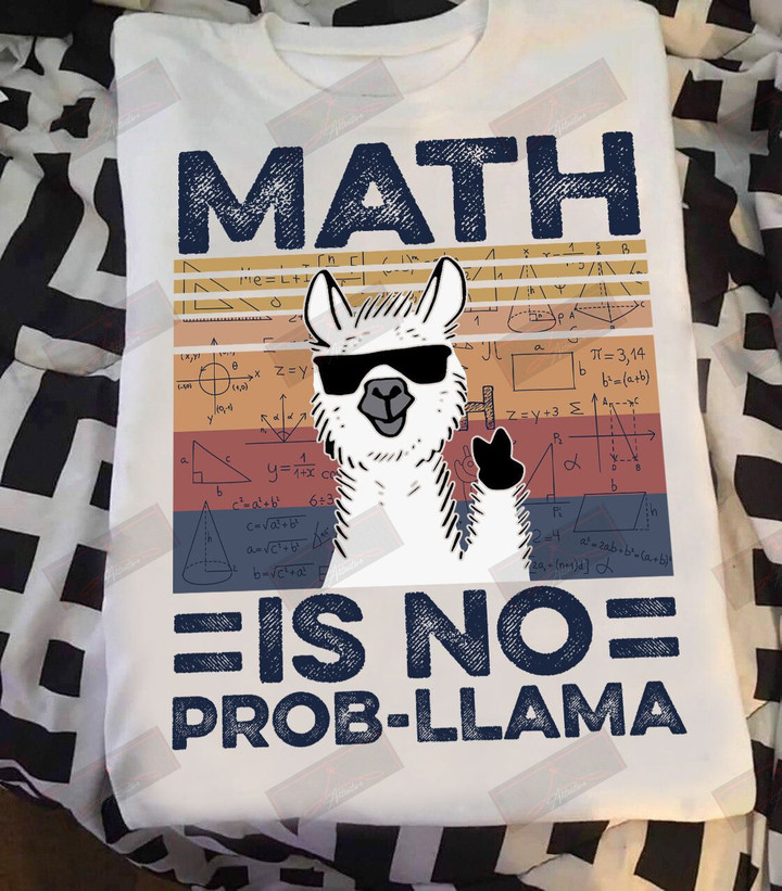 Math Is No Prob-llama T-shirt