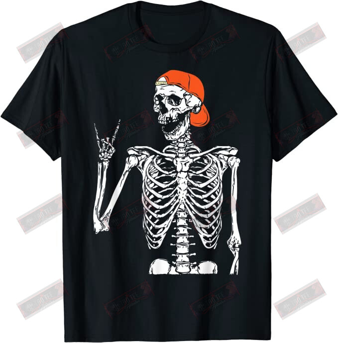 Rocker Skeleton Hand Rock T-shirt