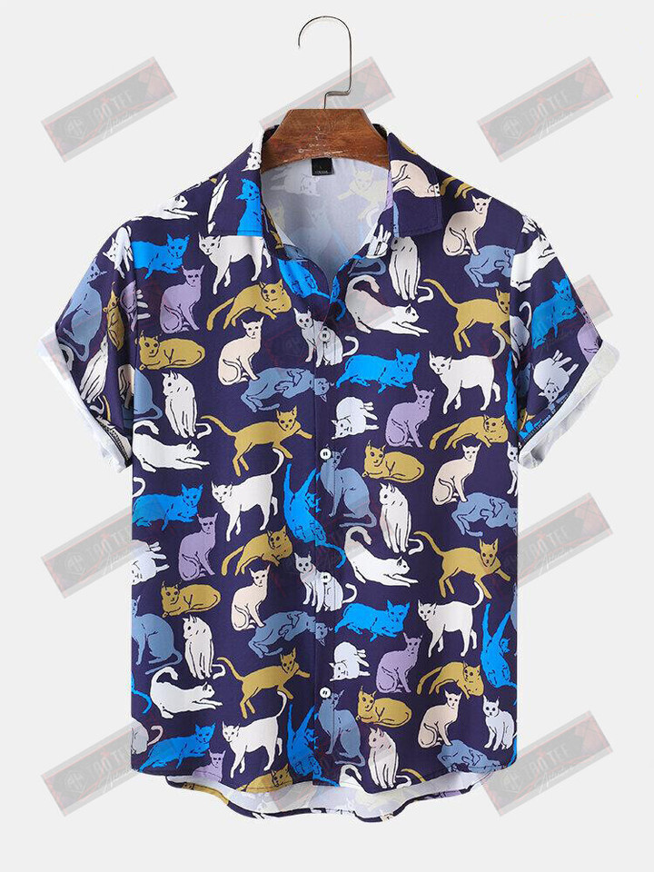Cute Cat Hawaiian Shirt