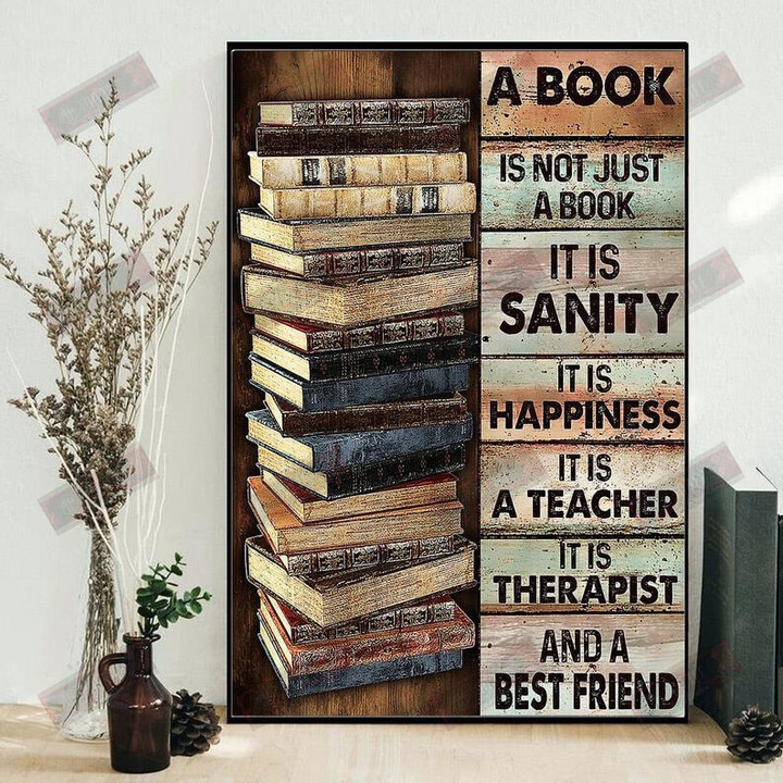 A Book Is Not Just A Book Vertical Poster