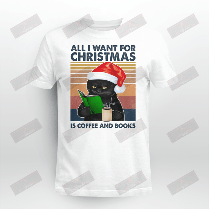 Miah887a All I Want For Christmas Is Coffee And Books Cat