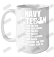 Navy Veteran I'll Will Fight Hatred Who Don't Agree With Me Ceramic Mug 15oz