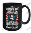 I'm A Grumpy Old Veteran My Level Of Saracasm Ceramic Mug 15oz