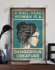 A Well-Read Woman Vertical Poster