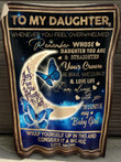 To My Daughter Love Mom Blanket