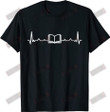 Reading Book Heartbeat T-shirt