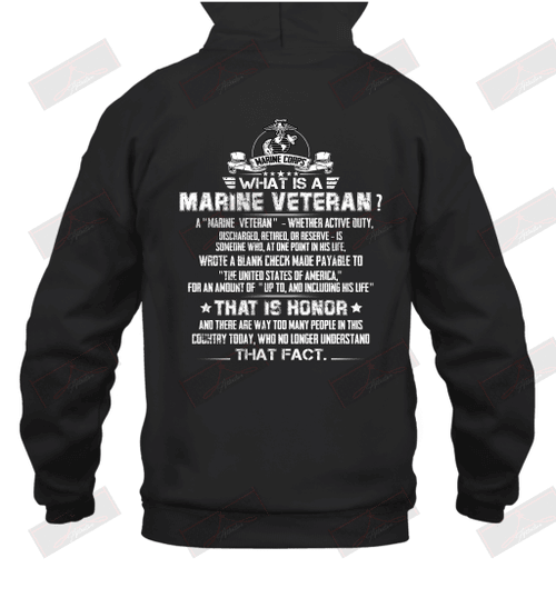 What Is A Marine Veteran? Hoodie