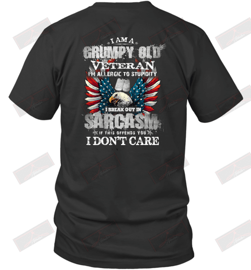 I'm A Grumpy Old Veteran My Level Of Saracasm T-Shirt