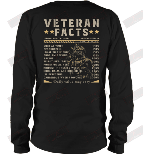 Veteran Facts Long Sleeve T-Shirt