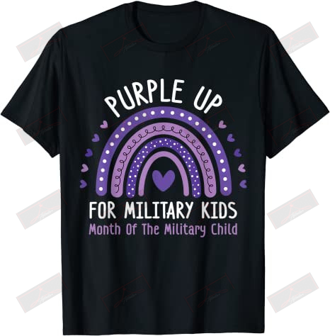 Purple Up For Military Kids Month of the Military Child T-Shirt