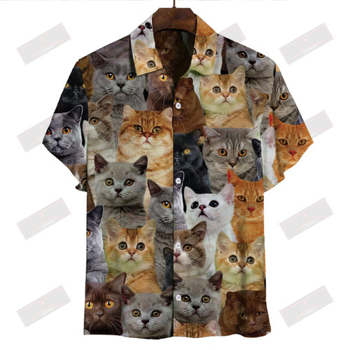 British Shorthair Cats Hawaiian Shirt