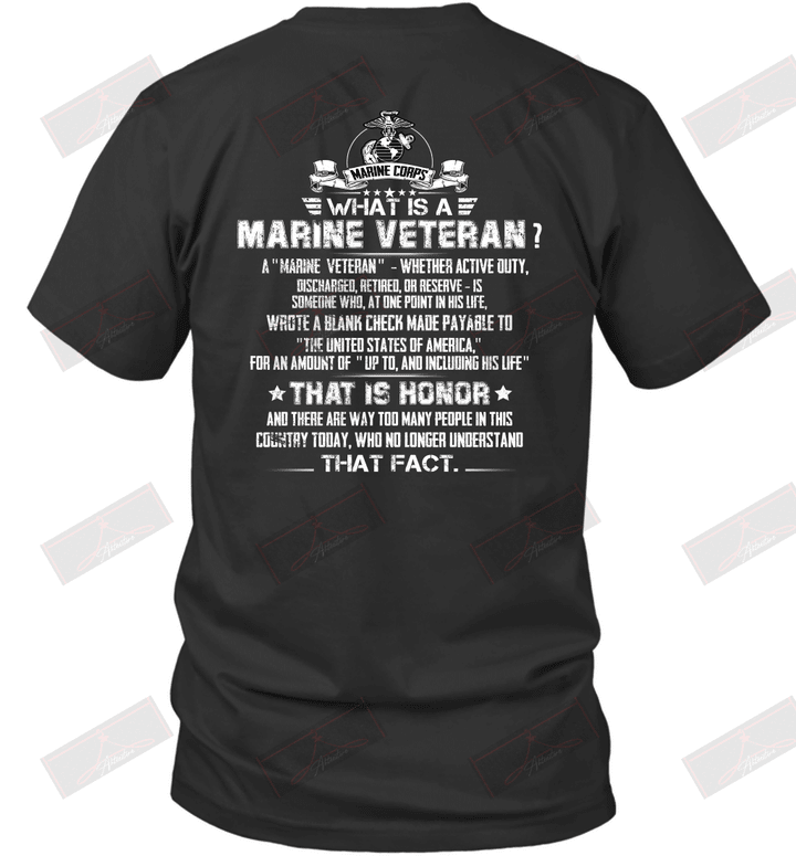 What Is A Marine Veteran? T-Shirt