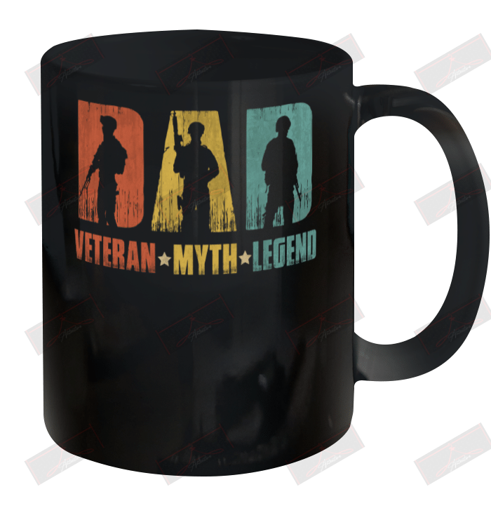 Dad Veteran Myth Legend Ceramic Mug 11oz