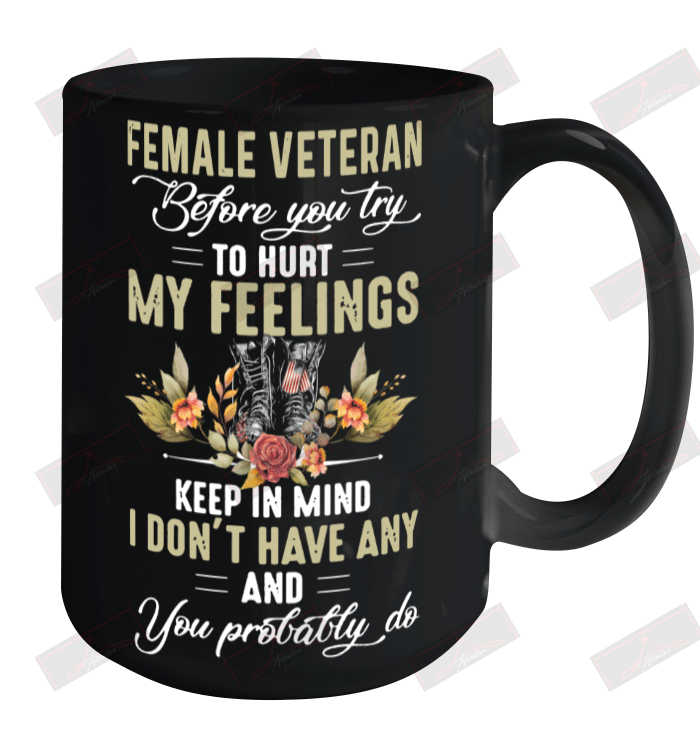Female Veteran Ceramic Mug 15oz
