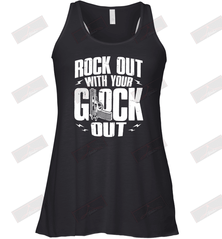 Rock Out With Your Glock Out Racerback Tank