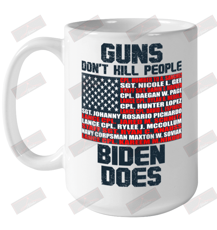 Guns Don't Skill People Ceramic Mug 15oz
