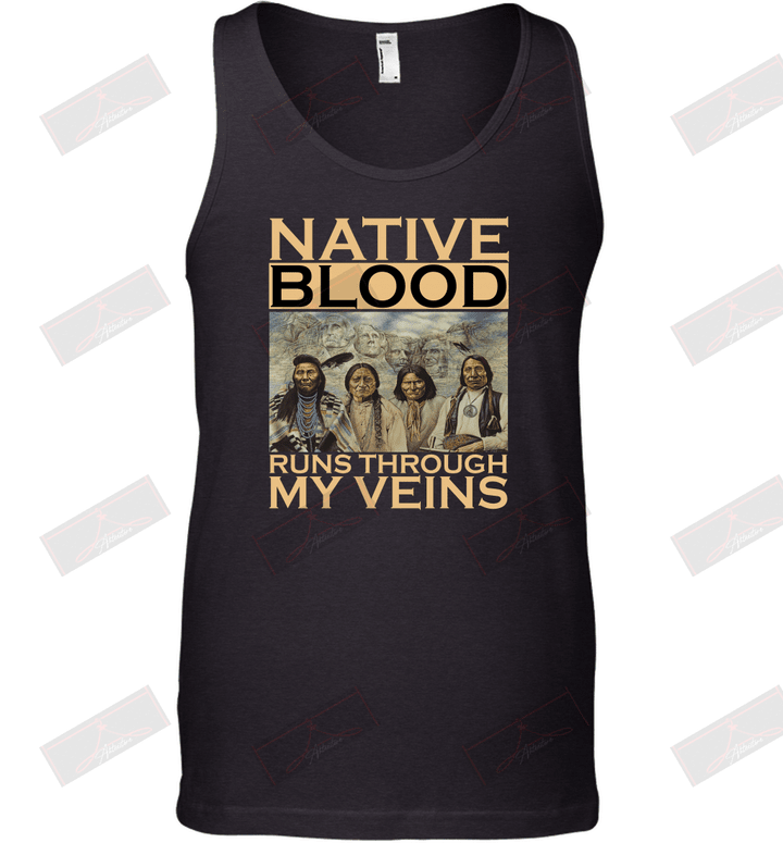 Native Blood Runs Through My Veins Tank Top