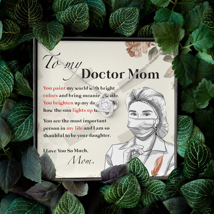 To My Doctor Mom Necklace
