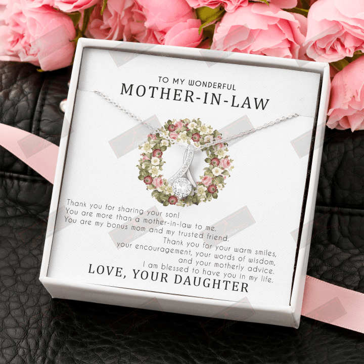 To My Wonderful Mother-in-law From Daughter Necklace