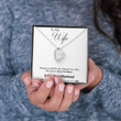 TO MY WIFE "HEART TO HEART - SO" HEART NECKLACE GIFT SET