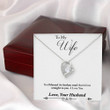 TO MY WIFE "BROKEN ROAD - SO" HEART NECKLACE GIFT SET