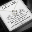 TO MY FUTURE WIFE "YOUR FUTURE" HEART NECKLACE GIFT SET