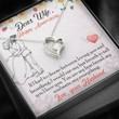 DEAR WIFE "BREATHING" FOREVER LOVE NECKLACE ANNIVERSARY GIFT SET