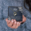 TO MY WIFE "FIND YOU SOONER" FOREVER LOVE NECKLACE GIFT SET