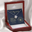 TO MY WIFE "HUNDRED LIFETIMES" LOVE KNOT NECKLACE GIFT SET
