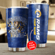 Personalized Los Angeles Rams Tumbler Cup - Blue-TPH
