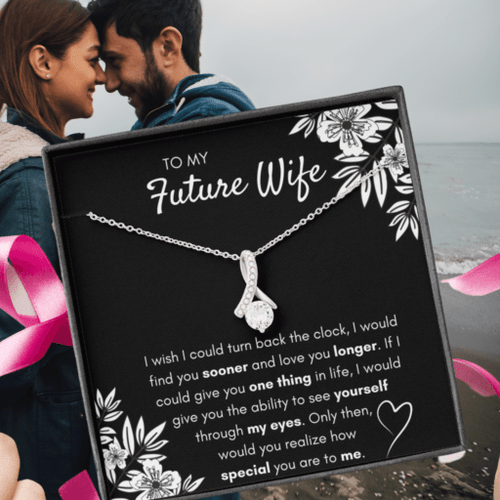 TO MY FUTURE WIFE "FIND YOU SOONER" ALLURING BEAUTY NECKLACE GIFT SET