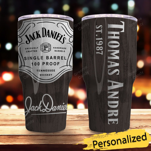 Personalized JD Single Barrel 100 Proof Tennessee Whiskey Tumbler-TPH
