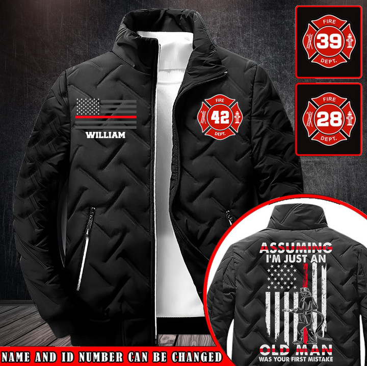 Personalized US Firefighter Custom Name & ID Jacket XTQ716