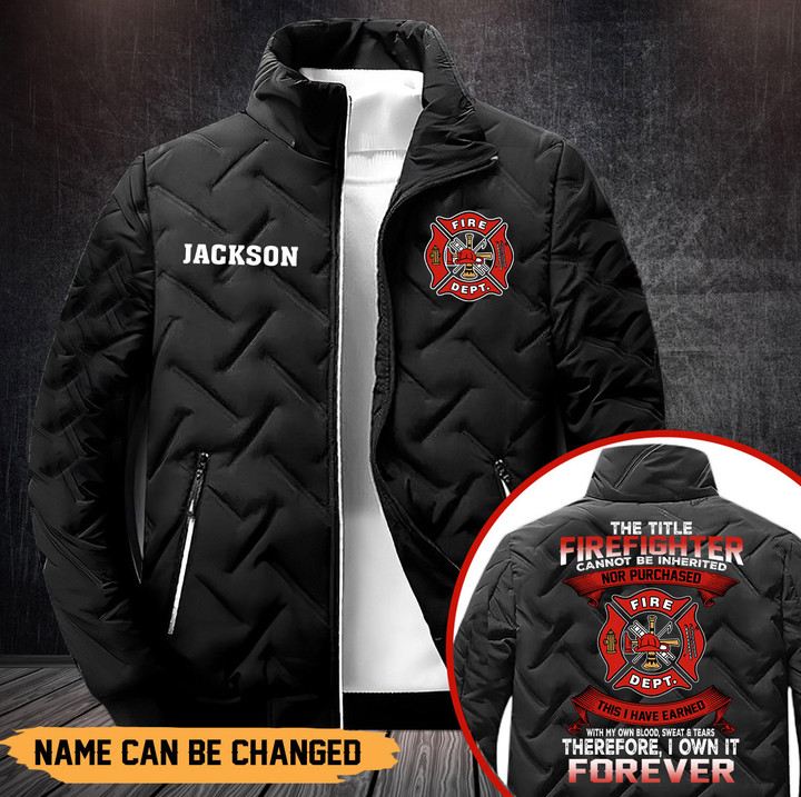 Personalized firefighter Custom Name Jacket XTQ705