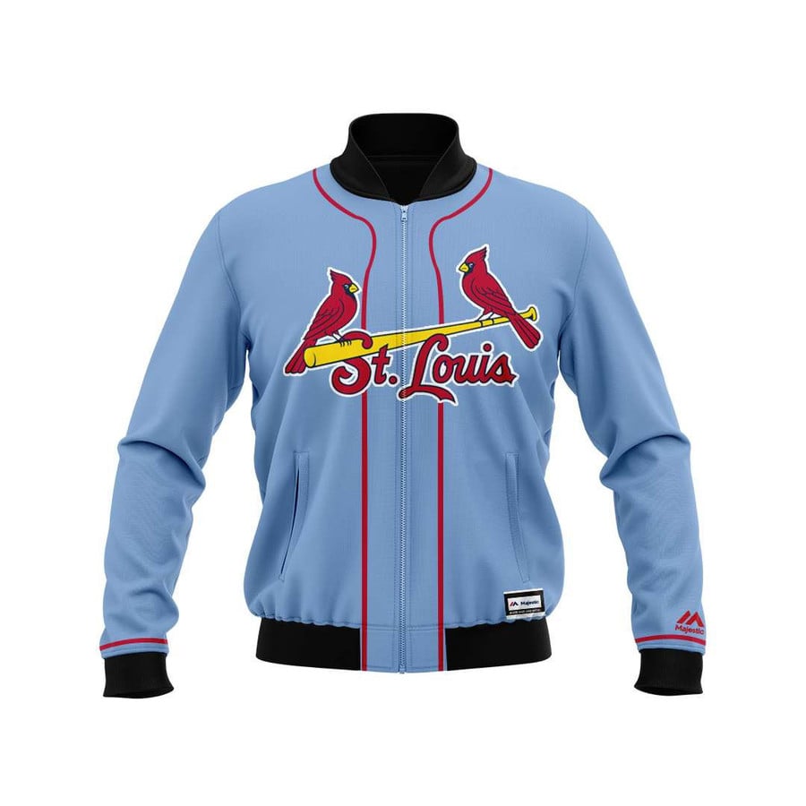 Personalized St. Louis Cardinals All Over Print 3D Bomber Jacket - Blue  Gift For Fans-TPH - Love My Family Forever