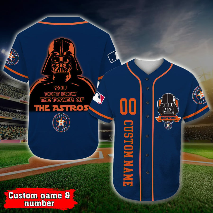 Personalized Houston Astros Darth Vader Star Wars All Over Print