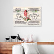 Always My Husband Forever My Angel Couple Hummingbird Wife Canvas-20x16in