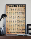 Uku Things Ukulele Vertical Canvas And Poster | Wall Decor Visual Art