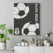 Personalized Custom Soccer - Matte Canvas