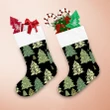 Camouflage Textures Background With Christmas Tree Christmas Stocking