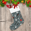Funny Texture With Dogs In Christmas Costumes Christmas Stocking