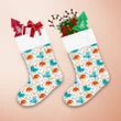 Christmas Sock Santa Claus Hat And Candy Cane Christmas Stocking