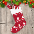 Cute Santa Claus Doing Exercise On Christmas Holiday Design Christmas Stocking