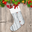 Grey Trees And Red Birds In Winter Christmas Stocking