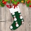 Christmas Snowman Wearing Scarf And Hat Christmas Stocking