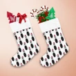 French Bulldog Santa Claus Hat Polka Dot Scarf Christmas Stocking