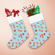 Christmas Gifts Poinsettia And Red Green Socks Christmas Stocking