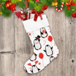 Merry Christmas Penguins Red Balloon And Candy Christmas Stocking