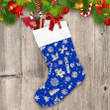 Paper Silhouettes Of Christmas Decorations With Gold Snowflakes Christmas Stocking