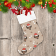 Character Baby Dog With Santa Claus Hat Christmas Stocking